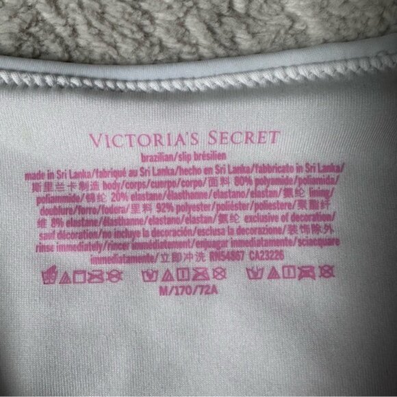 Victoria's Secret | White Brazilian Bikini Bottoms | Size Medium - Picture 5 of 6